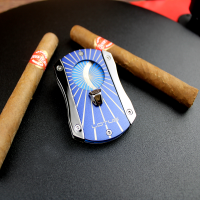 Vertigo by Lotus Deception Techni-Colour Cigar Cutter - Blue Starburst